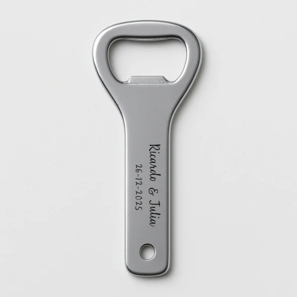 6.abridor metal gris boda