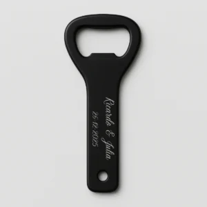 3. abridor metal negro boda