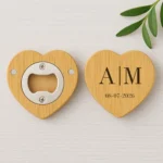 abridor corazon boda iniciales
