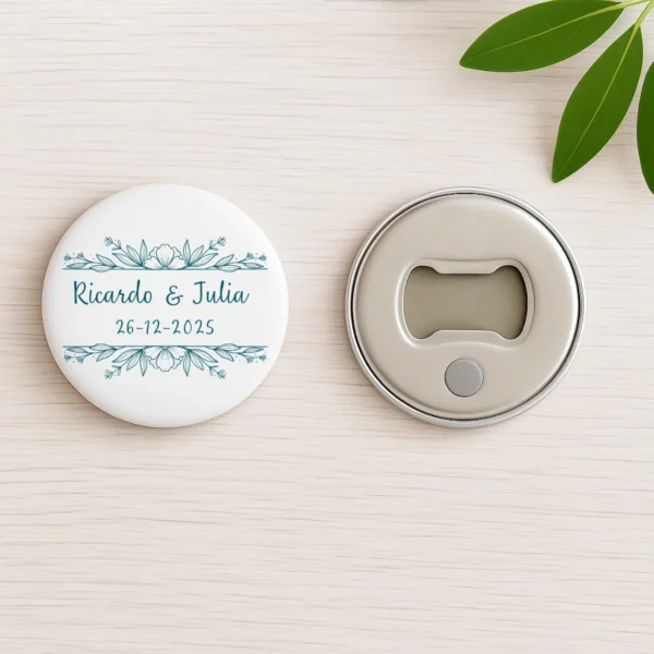 7. abridor metalico boda