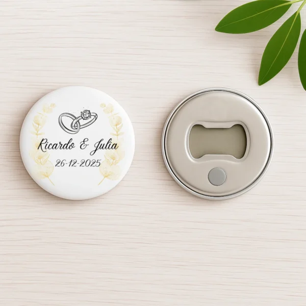 2. abridor metalico boda
