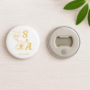 abridor metalico chapa boda