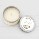 Vela aromática blanca | Corazón