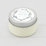 Vela aromática blanca cerrada | Floral