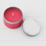 Vela aromática rosa | Sin grabación