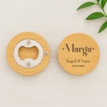Marcasitios abridor imantando de madera redondo | Diseño Frayile