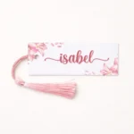 Marcasitios borla rosa | Diseño floral rosa