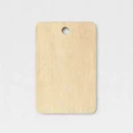 Marcasitios madera rectangular llavero de cerca | Diseño personalizable