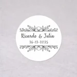 Pegatina blanca | Diseño Bouquet