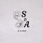 Pegatina transparente | Diseño Tulipán