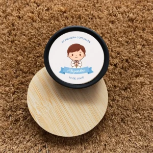 Ambientador coche madera | Diseño pegatina niño moreno