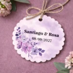 Etiqueta violeta | Diseño Cranberry