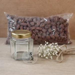 Pack almendras garrapiñadas + bols + pegatina transparente | Diseño Tulipán