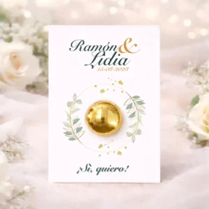 Tarjeta con bálsamo dorado | Diseño snell 2