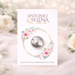 Tarjeta con bálsamo plata | Diseño Cinzel 7