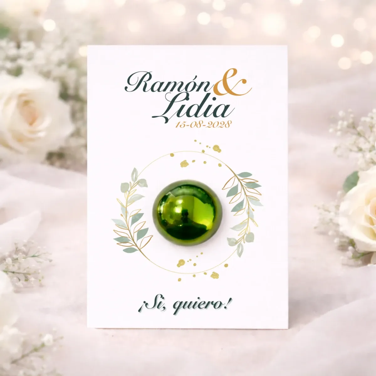 Tarjeta con bálsamo verde | Diseño snell 2