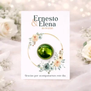 Tarjeta con bálsamo verde | Diseño TAN 4