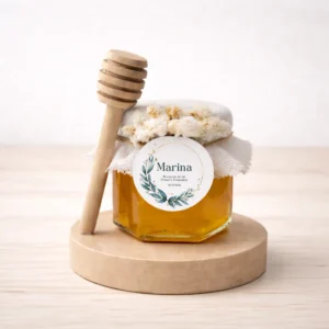 Miel artesana comunión con mielero 50G | Diseño 1 TAN