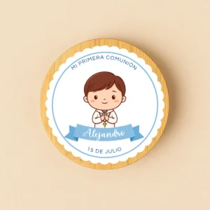 Tapadera vela madera pegatina | Diseño Niño MORENO