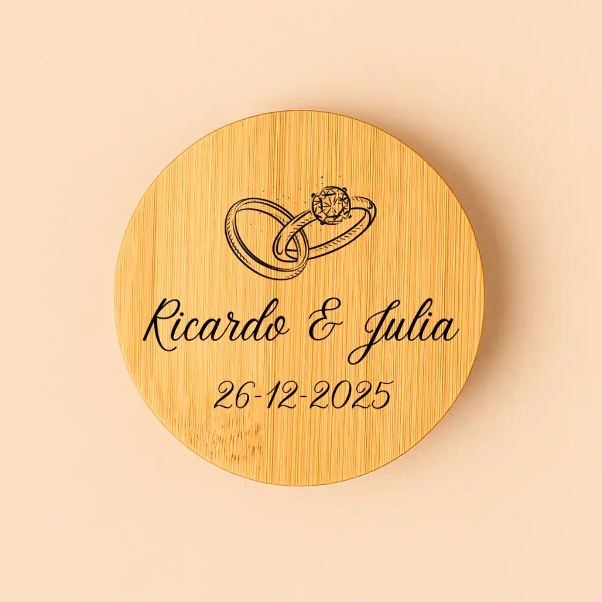 Tapadera vela grabada | Diseño elegane