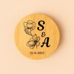 Tapadera vela grabada | Diseño tulipán