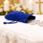 Arras plata con bolsa azul para boda – foto 3
