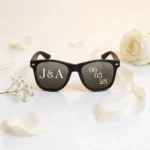 Gafas negras personalizado para boda, diseño Tan