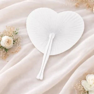 Pay-pay blanco corazón boda