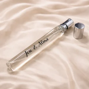Perfume 35 ml con fragancia unisex personalizado para boda, diseño Scrip – foto 2