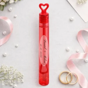 Pompero rojo caja 48 ud boda corazón
