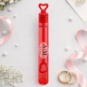 Pompero rojo caja 48 ud boda iniciales