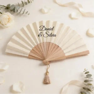 Abanico colgante boda floral 2