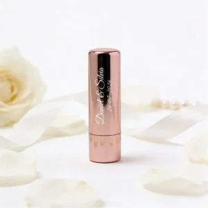 Bálsamo labial rosa sabor vainilla spf15 boda floral 2