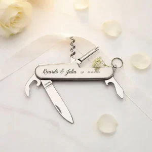 Navaja acero multiusos boda elegance