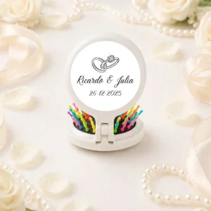 Espejo cepillo multicoclor boda elegance