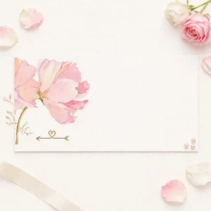 Invitación diseño tulipanes boda  x