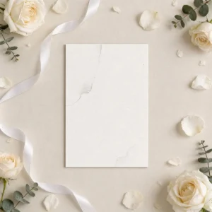 Invitación menú vertical boda  x