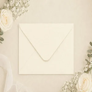 Sobre cuadrado beige boda x