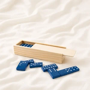 Dominó azul boda