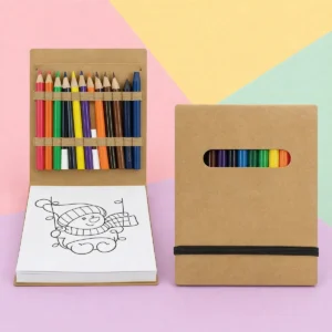 Libreta para colorer con 12 colores bautizo