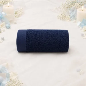 Toalla microfibra azul bautizo