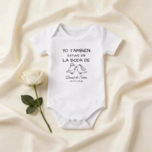 Body bebé blanco 18 meses boda floral 3