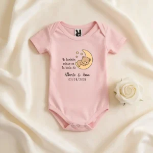 Body bebé rosa 18 meses boda bouquet
