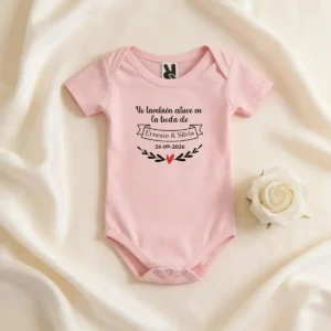 Body bebé rosa 18 meses boda tan