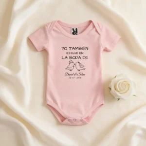 Body bebé rosa 18 meses boda floral 3