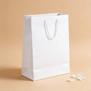 Bolsa papel plastificado blanco 26x36cm comunión