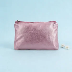 Monedero rosa metalizado bautizo