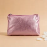 Monedero rosa metalizado de comunión