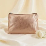 Monedero oro metalizado personalizado para boda