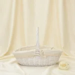 Cestas grande y pequeña mimbre ovaladas para boda – foto 2